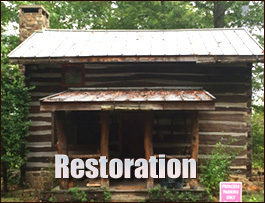 Historic Log Cabin Restoration  Dogue, Virginia